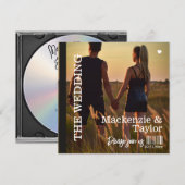 CD Foto Hoes Bruiloft Kaart (Voorkant / Achterkant)