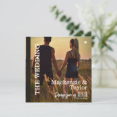 CD Foto Hoes Bruiloft Kaart (Staand voorkant)