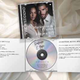 CD Foto Hoes Bruiloft Uitnodiging