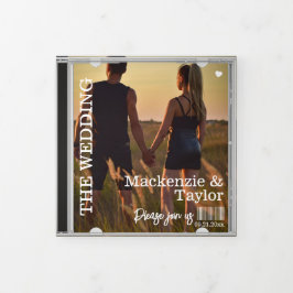 CD Foto Hoes Bruiloft Uitnodiging
