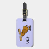 CD-Funny Moose Bagagelabel (Voorkant verticaal)