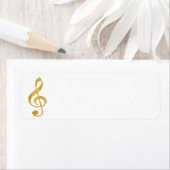 CD gouden folie look clef muziek Etiket (Insitu)