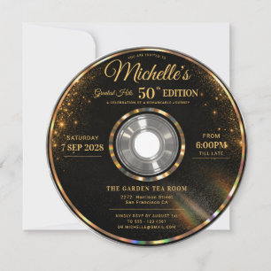 CD Grootste Hits Black Gold 50ste Verjaardag Kaart