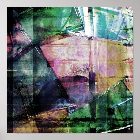 CD Hoesjes Collage Poster (Voorkant)