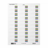 CD kleurrijke regenboog muziek custom label (Full Sheet)