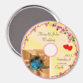 CD Label Wedding Keepsake Magneet (Voorkant / Achterkant)