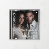 CD Photo Cover Wedding Invitation Drieluik Wenskaart (Cover)