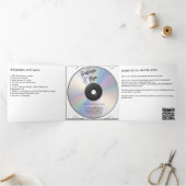 CD Photo Cover Wedding Invitation Drieluik Wenskaart (Binnen)