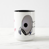 Cd Player Over the Hill 40th Birthday Coffee Mok (Midden)