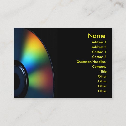 Cd-profielkaart Visitekaartje (Voorkant)