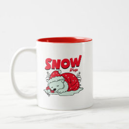 CD-sneeuwverpakking Tweekleurige Koffiemok