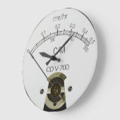 CD V-700 Geiger Counter Face Clock Grote Klok (Hoek)