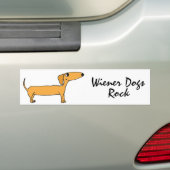 CD- Wiener Dogs Rock Bumpersticker (Op auto)