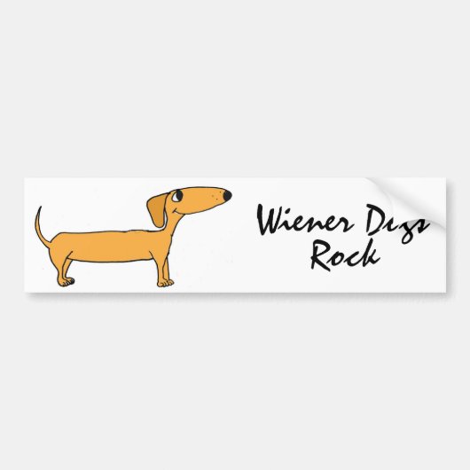 CD- Wiener Dogs Rock Bumpersticker (Voorkant)