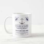 Cd-zeilen en duiken koffiemok (Links)