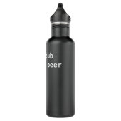 cd zet meer bier Pun White Design voor Command Lin Waterfles (Rechts)