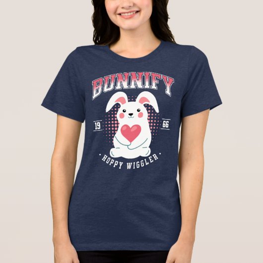 CDbunnifyhoppy Tri-Blend Shirt (Voorkant)