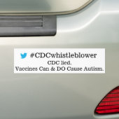 CDC-klokkenluider Bumpersticker (Op auto)