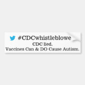 CDC-klokkenluider Bumpersticker (Voorkant)