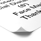 CDC-richtsnoeren voor COVID-19 Poster (Hoek)