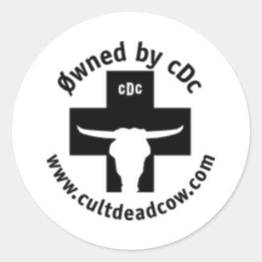 cDC-Sticker Ronde Sticker (Voorkant)