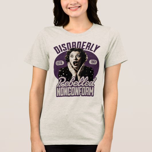 CDdisorderly25 Tri-Blend Shirt (Voorkant)