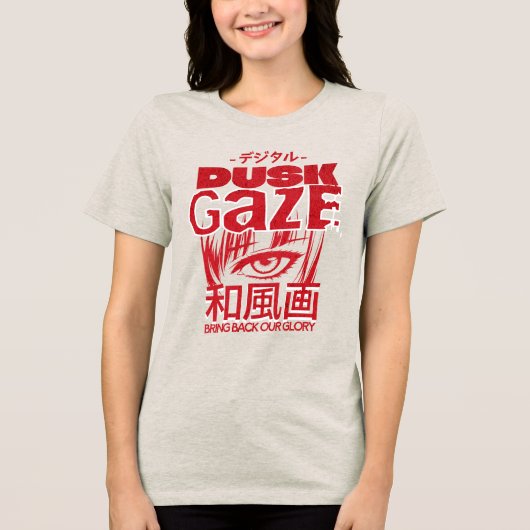 CDduskgaze20 Tri-Blend Shirt (Voorkant)