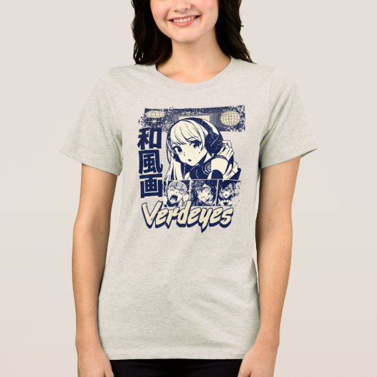 CDgroeneogen Tri-Blend Shirt (Voorkant)