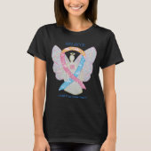 CDH Awareness Cherub Angel Ribbon Art T-Shirts (Voorkant)
