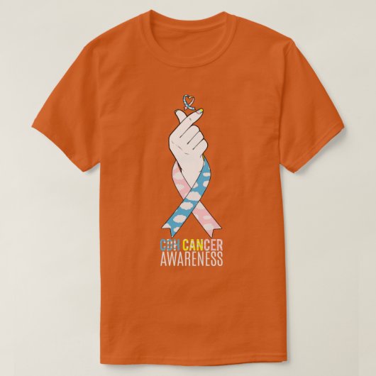 CDH Awareness Month Kpop Finger Heart Gift T-shirt (Design voorkant)