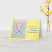 CDH Awareness Ribbon Angel - Aangepaste kaarten (Gele Bloem)