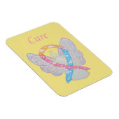 CDH Awareness Ribbon Angel Custom Art Magnets Magneet (Rechterzijde)