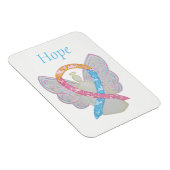 CDH Awareness Ribbon Angel Custom Art Magnets Magneet (Rechterzijde)