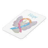 CDH Awareness Ribbon Angel Custom Art Magnets Magneet (Linkerzijde)