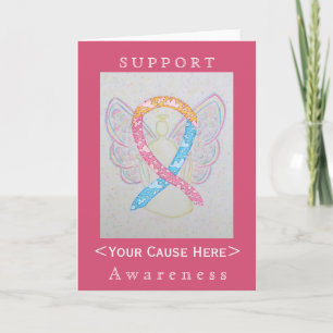 CDH Awareness Ribbon Angel Gepersonaliseerd Card Kaart