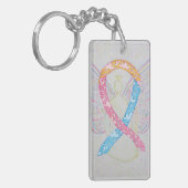 CDH Awareness Ribbon Angel Key chain Sleutelhanger (Voorkant Links)