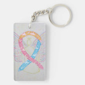 CDH Awareness Ribbon Angel Key chain Sleutelhanger (achterkant)