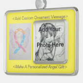 CDH Awareness Ribbon Angel Ornament (Links)