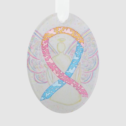 CDH Awareness Ribbon Angel Ornament (voorkant)