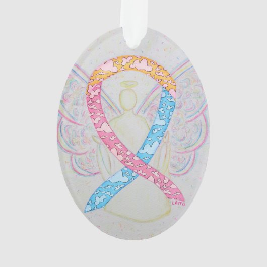CDH Awareness Ribbon Angel Ornament (achterkant)
