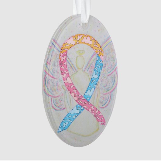 CDH Awareness Ribbon Angel Ornament (voorkant)