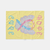 CDH Awareness Ribbon Angel Soft Fleece Blankets Deken (Voorkant (Horizontaal))