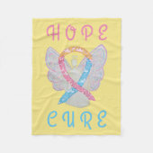 CDH Awareness Ribbon Angel Soft Fleece Blankets Deken (Voorkant)