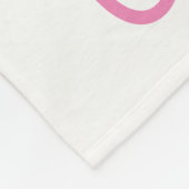 CDH Awareness Ribbon Custom Soft Fleece Blanket (Hoek)