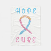CDH Awareness Ribbon Custom Soft Fleece Blanket (Voorkant)