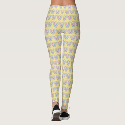 CDH Awareness Ribbon Hope Cure Cherub Leggings (Achterkant)