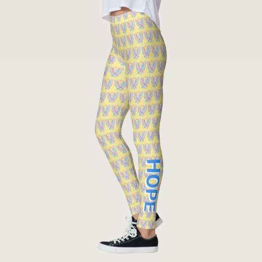 CDH Awareness Ribbon Hope Cure Cherub Leggings (Links)
