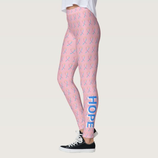 CDH Awareness Ribbon Hope Cure Custom Art Leggings (Links)