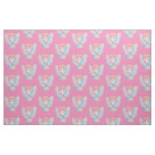 CDH Clouds Awareness Ribbon Angel Fabric Material Stof (Fat Quarter)