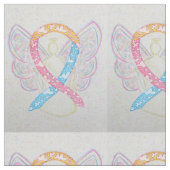 CDH Clouds Awareness Ribbon Angel Fabric Material Stof (Close Up)